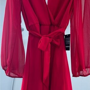 Brand New Arden B Red Asymmetrical Dress